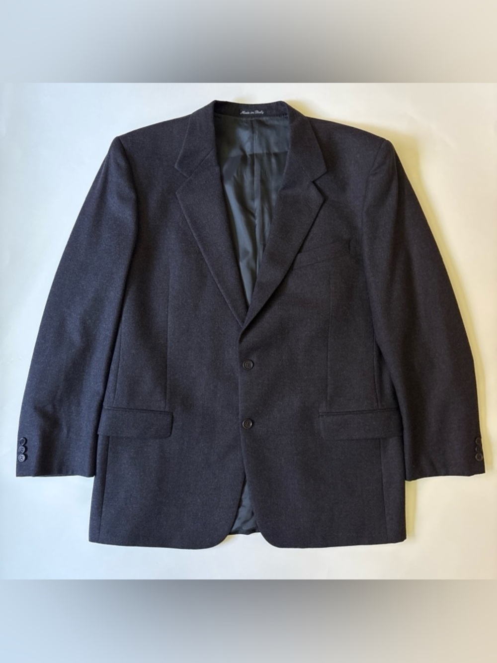 Valentino Uomo Blazer Mens 46L Viscose Sport Coat Jacket Made In Italy 2-Button